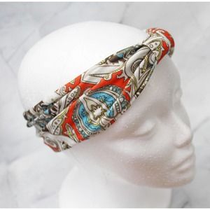 Wide Vintage Headbands Knot Elastic Turban for Women Girls 1130 07